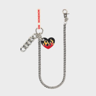 FLAME LOVE KEYRING(RED)_L