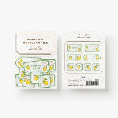 [Lemon Tree] Moroccan Tiles Masking Seal Sticker