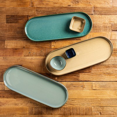 [리퍼] 세나 타원접시 41cm 4colors