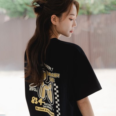 앨빈클로 러버퍼피 오버핏 반팔티 AST4513 (2 COLOR)