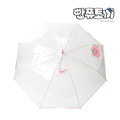 빤쮸토끼 58 핑크 투명 장우산