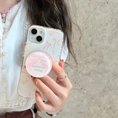 아이폰 핑크 리본 스마트톡 멕세이프 케이스