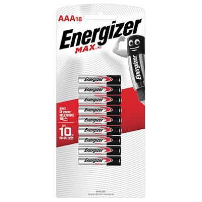 에너자이저 맥스 건전지 AAA 18입
