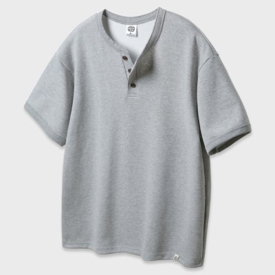 앨빈클로 3버튼 헨리넥 루즈핏 반팔티 AST4773 (5 COLOR)