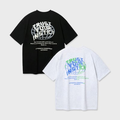 [2PACK] 앨빈클로 INSTICT TRUST 오버핏 반팔티 2종 패키지