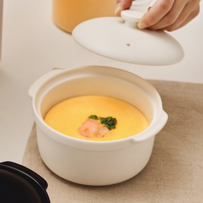 바겐슈타이거 미니 내열냄비 계란찜 오븐용 냄비 (화이트)
