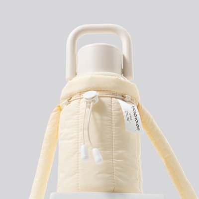 	 홀로홀로 원터치 밀크텀블러 보온병 430ml+파우치세트 도트