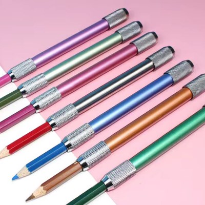 몽당연필 홀더 6P 세트 몽땅 연필깍지 익스텐더 펜슬 연장