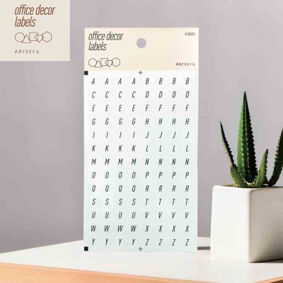 퍼니스티커 PT-001 알파벳 PET 오피스데코 스티커
