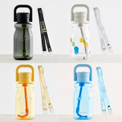 홀로홀로 원터치 트라이탄 밀크보틀 630ml+어깨스트랩 (4color)