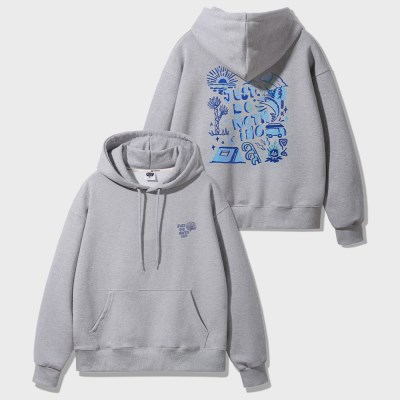 앨빈클로 JUST DO NOTHING 오버핏 후드티 AVH261 (3 COLOR)