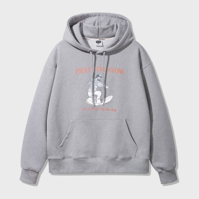 앨빈클로 PRAYFORSNOW 오버핏 후드티 AVH263 (4 COLOR)