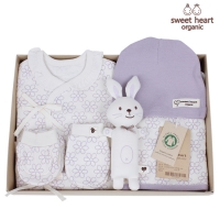 [출산선물]오가닉 라인꽃 신생아 선물세트
