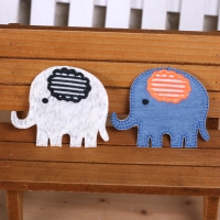 빈티지 코끼리 와펜/와펜/캐릭터와펜/동물와펜/와펜브