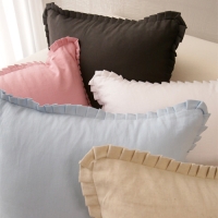 꼬마프릴 린넨 쿠션-5color