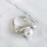 [925 실버]라운드 진주 반지=RN1022