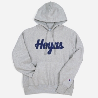 [AMERICAN FANWEAR] REVERSE WEAVE HOODED PULLOVER HOYAS (GREY)