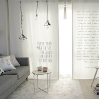 맞춤제작 라이트 세미 암막커튼 조명 화이트암막 맞춤커튼