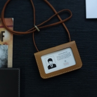 Id-card Case wide -천연가죽 사원증,신분증 케이스 [Arabia Sand]