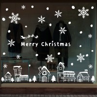 cmi219-함박눈 내리는 즐거운 마을-크리스마스스티커