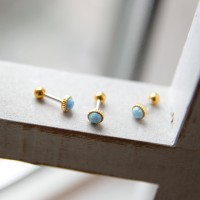 제이로렌 M01986 10월탄생석 블루오팔 피어싱_(480973)