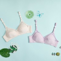 자연에서 온 시원한 슬럽 인견(人絹) 홀릭 부직포 노와이어 브라