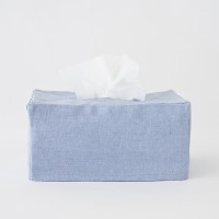LIN01 린넨 티슈커버 (스카이)