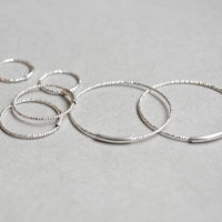 general 307 shine.silver hoop