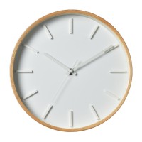 저소음 에바 인덱스벽시계 (White Natural)