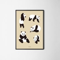 유니크 인테리어 디자인 포스터 M 자이언트판다 팬더