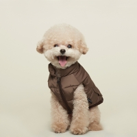 프리미엄 구스 패딩 베스트 (브라운)