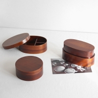 엔틱 우드 도시락 3type