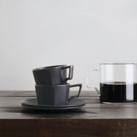 [킨토] OCT 컵&소서 80ml (블랙)