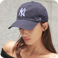 47브랜드 MLB모자 양키즈 네이비빈티지 화이트빅로고