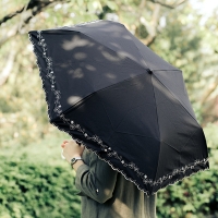 Heat cut ribbons Print mini 양우산 우산겸용