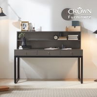 스페이스 메탈그레이 서랍책상세트_책꽂이포함 1500