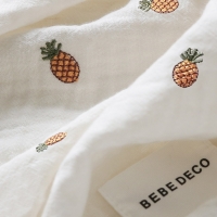파인애플 2중거즈 자수 블랭킷 겸 낮잠이불