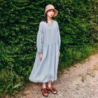 [린넨100% 리카앤폴메이드]클루이 린넨 원피스