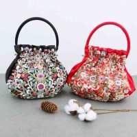 매화 복주머니클러치