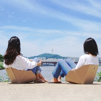 [무료배송]피크닉 페스티벌 종이의자 테이블 그라운드체어
