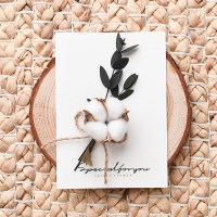 프리저브드플라워 카드_코튼