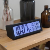 [무아스] 캘린더 온습도 백라이트 탁상시계