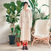 미미 심플 후드 원피스