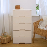 보노하우스 러쉬그레인 플라스틱 서랍장 2단~6단 와이드 수납장