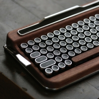 [장바구니쿠폰] 페나 키보드-타자기 컨셉 블루투스 무선(스페셜우드)