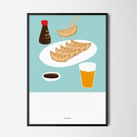 유니크 인테리어 디자인 포스터 M 군만두 교자