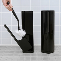 히키스 화장실 변기 청소솔 거치대 세트 틈새휴지통 욕실청소브러쉬