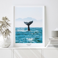 바다 고래 풍경 액자 인테리어 그림 포스터