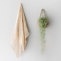 쥬트 바스켓(대) & 수염 틸란 조화 SET