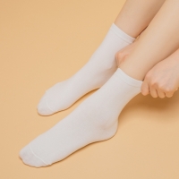 여성 프리미엄 파스텔 무지 양말